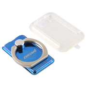 CPS-013 360 Degrees Rotate Freely Removable Magnetic Ring Stand Phone Holder, Support Wireless Charging(Blue)