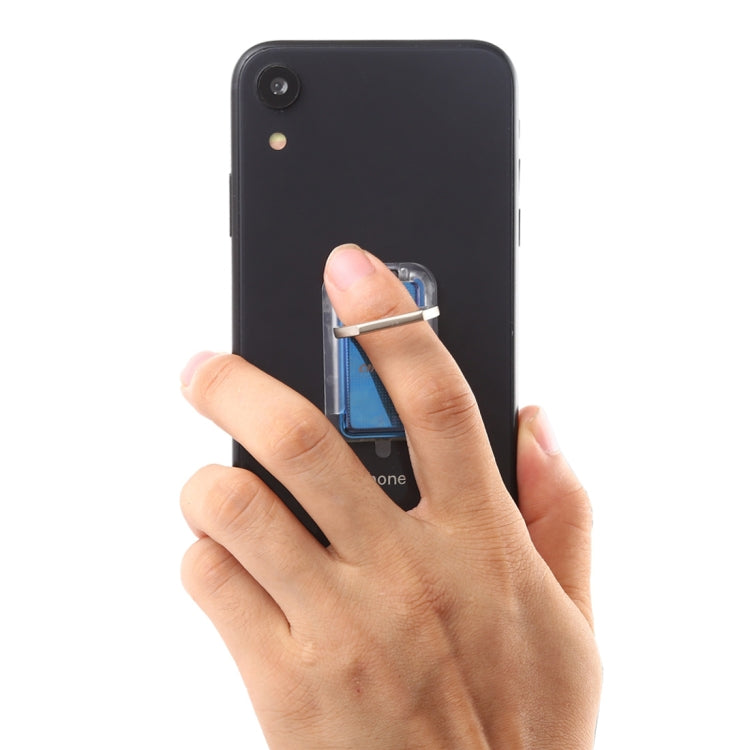 CPS-013 360 Degrees Rotate Freely Removable Magnetic Ring Stand Phone Holder, Support Wireless Charging(Blue)