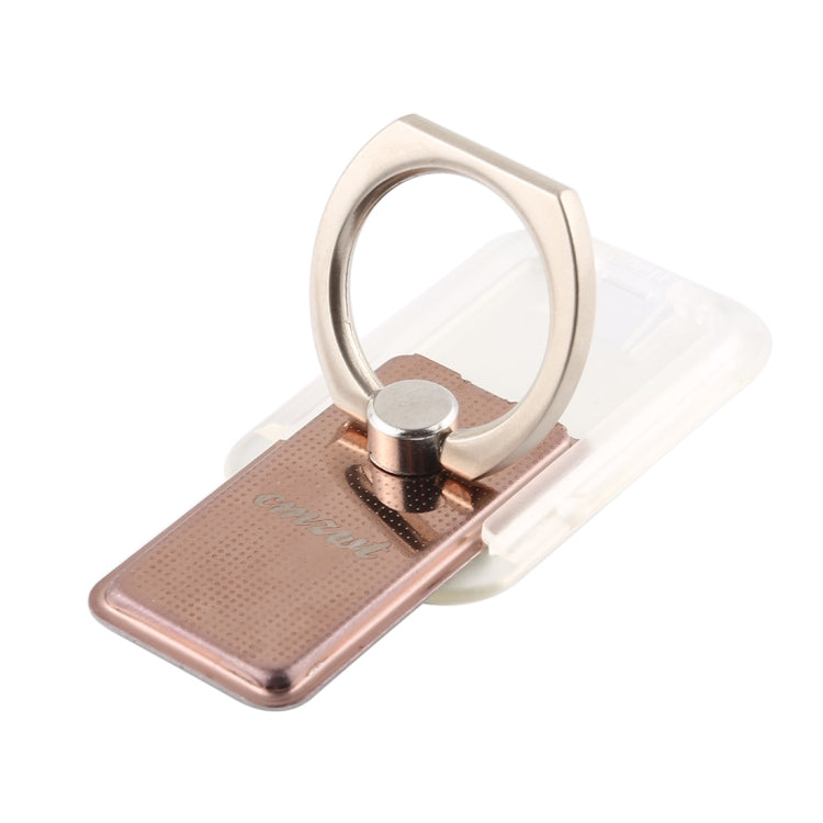 CPS-013 360 Degrees Rotate Freely Removable Magnetic Ring Stand Phone Holder, Support Wireless Charging(Rose Gold)