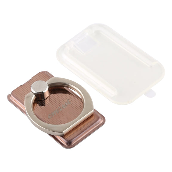 CPS-013 360 Degrees Rotate Freely Removable Magnetic Ring Stand Phone Holder, Support Wireless Charging(Rose Gold)