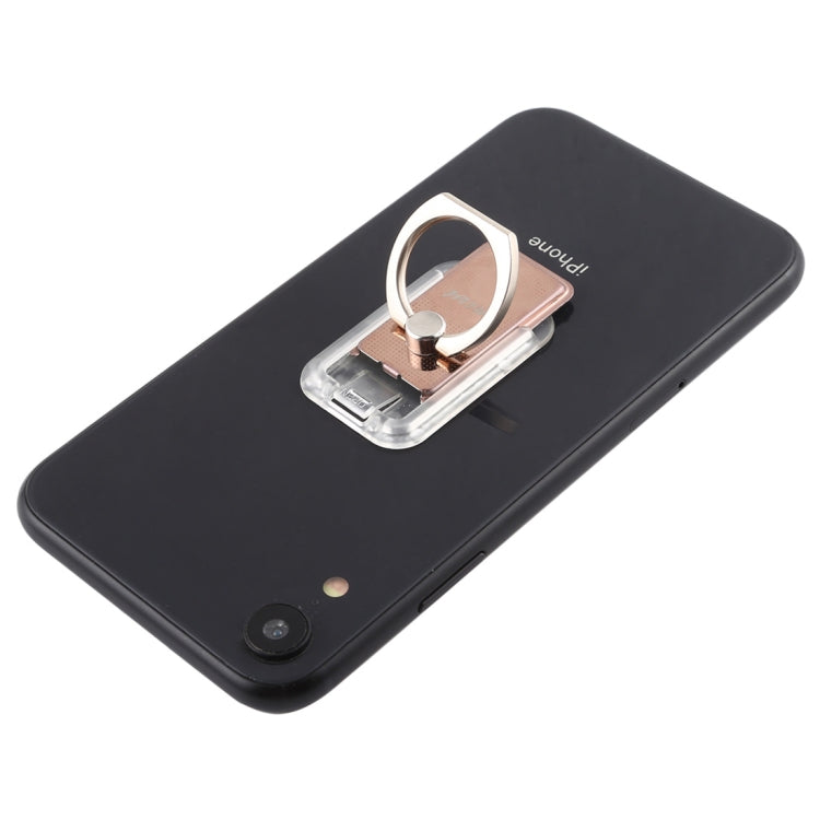 CPS-013 360 Degrees Rotate Freely Removable Magnetic Ring Stand Phone Holder, Support Wireless Charging(Rose Gold)