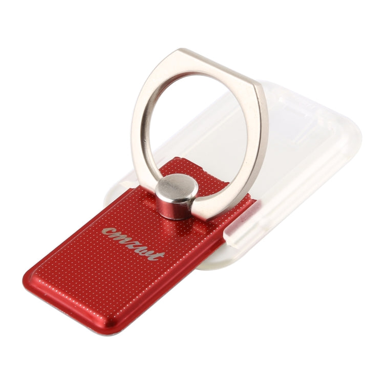CPS-013 360 Degrees Rotate Freely Removable Magnetic Ring Stand Phone Holder, Support Wireless Charging(Red)