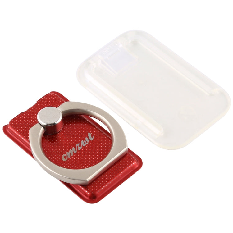 CPS-013 360 Degrees Rotate Freely Removable Magnetic Ring Stand Phone Holder, Support Wireless Charging(Red)