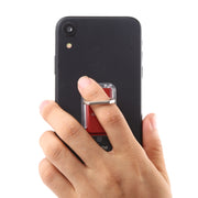 CPS-013 360 Degrees Rotate Freely Removable Magnetic Ring Stand Phone Holder, Support Wireless Charging(Red)