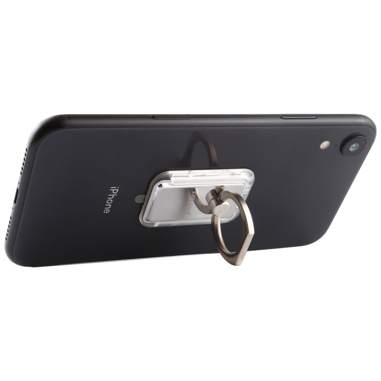 CPS-013 360 Degrees Rotate Freely Removable Magnetic Ring Stand Phone Holder, Support Wireless Charging(Silver)