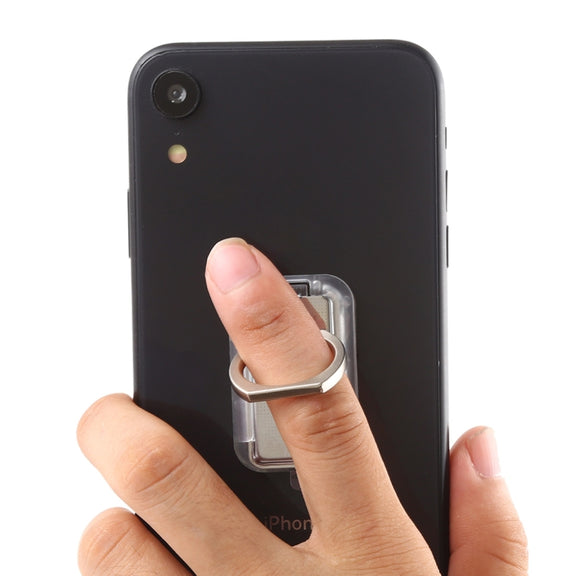 CPS-013 360 Degrees Rotate Freely Removable Magnetic Ring Stand Phone Holder, Support Wireless Charging(Silver)