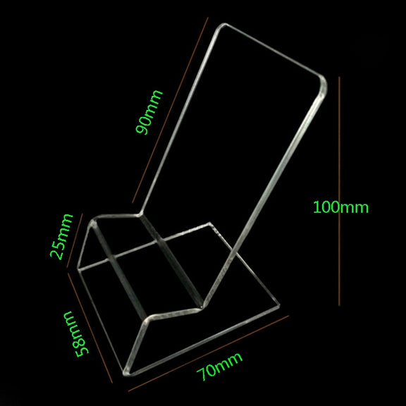 10 PCS Acrylic Mobile Phone Display Stand Holder(Transparent)