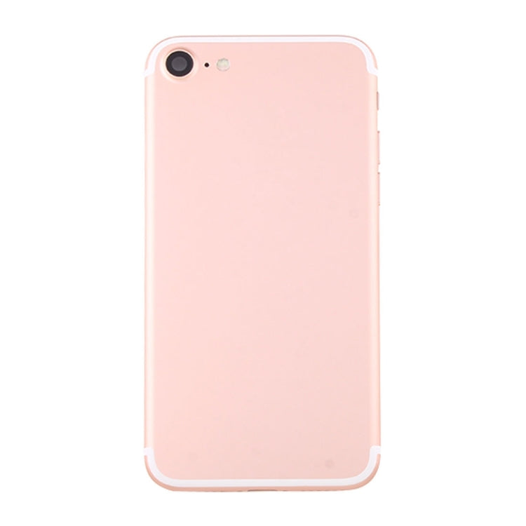 Battery Back Cover Assembly with Card Tray for iPhone 7(Rose Gold)