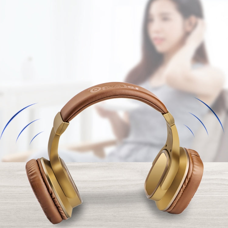 OneDer S2 Head-mounted Wireless Bluetooth Version 5.0 Headset Headphones, with Mic, Handsfree, TF Card, USB Drive, AUX, FM Function (Black)