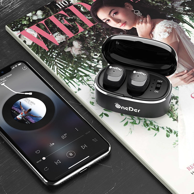 Oneder W11 True TWS Wireless Bluetooth Earphones Earbuds Stereo Headset(White)