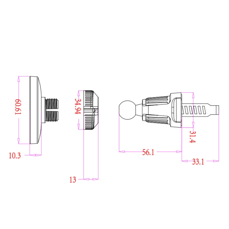 wlons Air Outlet Transparent Magnetic Car Holder