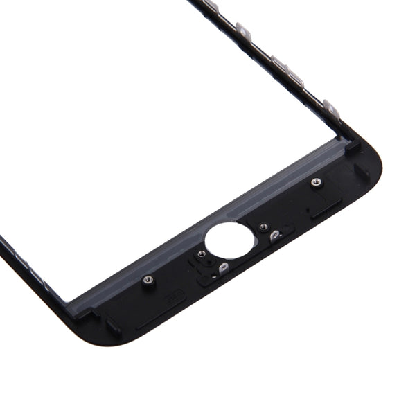 2 in 1 for iPhone 7 Plus (Original Front Screen Outer Glass Lens + Original Frame)(Black)