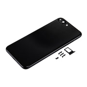 6 in 1 for iPhone 7 Plus (Back Cover + Card Tray + Volume Control Key + Power Button + Mute Switch Vibrator Key + Sign) Full Assembly Housing Cover (Jet Black)