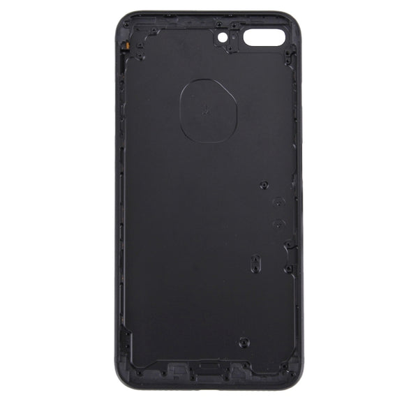 5 in 1 for iPhone 7 Plus (Back Cover + Card Tray + Volume Control Key + Power Button + Mute Switch Vibrator Key) Full Assembly Housing Cover(Black)