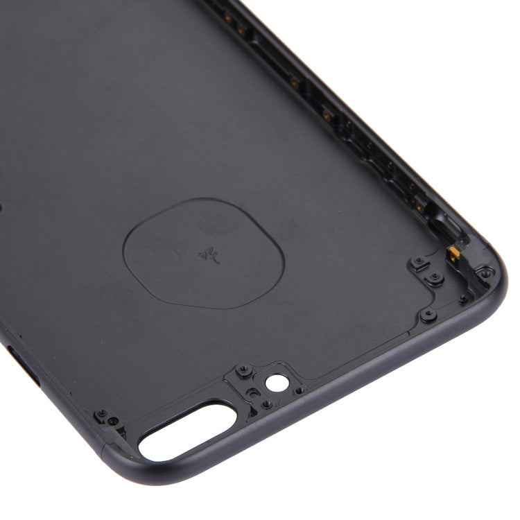 5 in 1 for iPhone 7 Plus (Back Cover + Card Tray + Volume Control Key + Power Button + Mute Switch Vibrator Key) Full Assembly Housing Cover(Black)