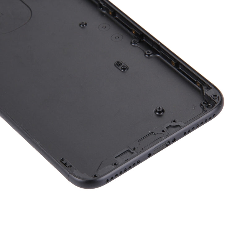 5 in 1 for iPhone 7 Plus (Back Cover + Card Tray + Volume Control Key + Power Button + Mute Switch Vibrator Key) Full Assembly Housing Cover(Black)