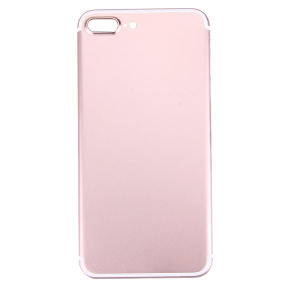 5 in 1 for iPhone 7 Plus (Back Cover + Card Tray + Volume Control Key + Power Button + Mute Switch Vibrator Key) Full Assembly Housing Cover(Rose Gold)