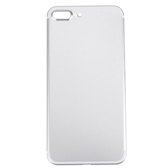 5 in 1 for iPhone 7 Plus (Back Cover + Card Tray + Volume Control Key + Power Button + Mute Switch Vibrator Key) Full Assembly Housing Cover(Silver)
