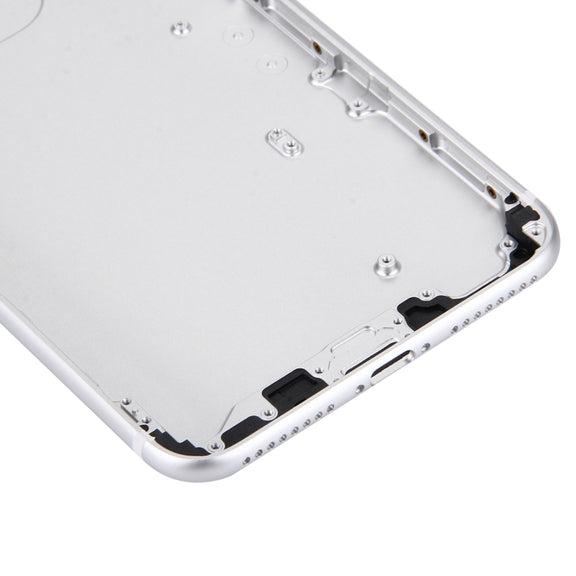 5 in 1 for iPhone 7 Plus (Back Cover + Card Tray + Volume Control Key + Power Button + Mute Switch Vibrator Key) Full Assembly Housing Cover(Silver)