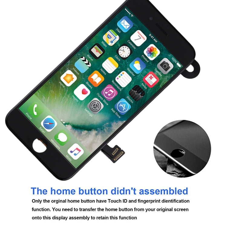TFT LCD Screen for iPhone 7 Plus with Digitizer Full Assembly include Front Camera (Black)