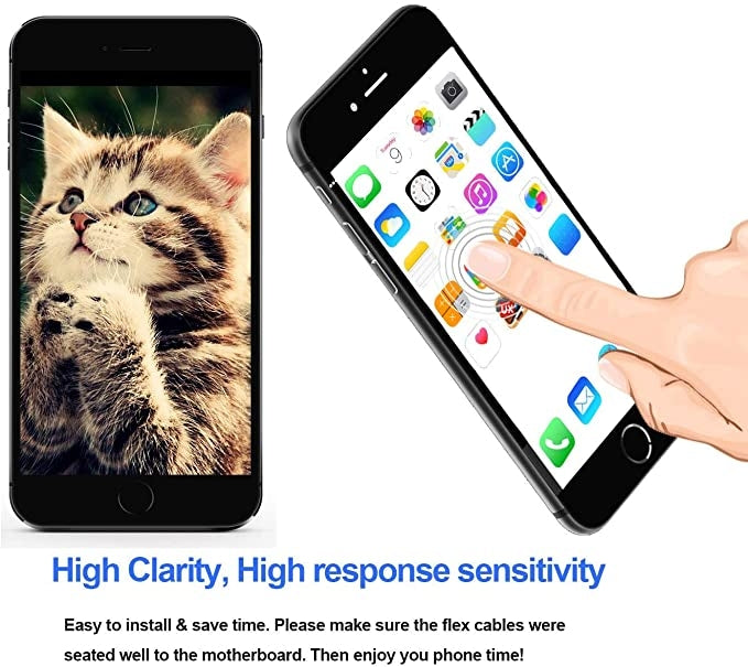 TFT LCD Screen for iPhone 7 Plus with Digitizer Full Assembly include Front Camera (White)