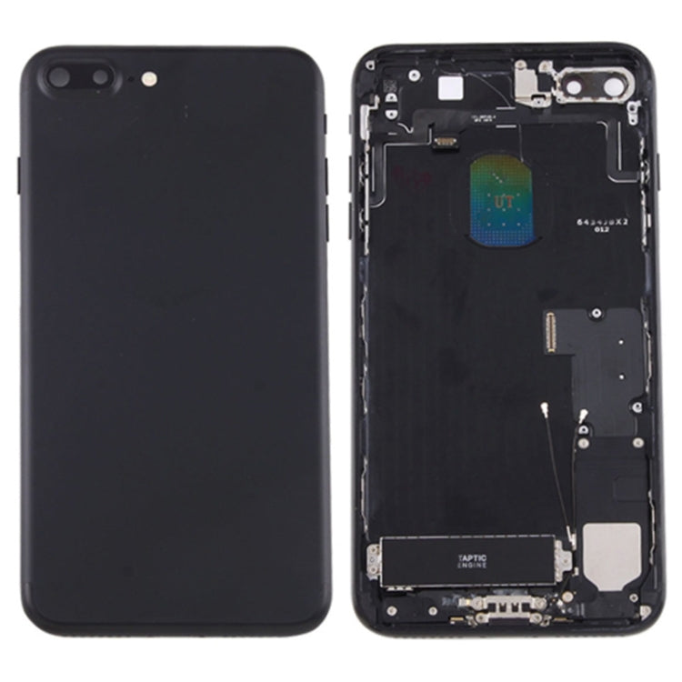 for iPhone 7 Plus Battery Back Cover Assembly with Card Tray(Black)