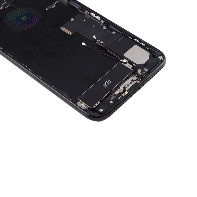 for iPhone 7 Plus Battery Back Cover Assembly with Card Tray(Black)