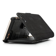 DG.MING For iPhone SE 2020 & 8 & 7  Crazy Horse Texture Horizontal Flip Detachable Magnetic Protective Case with Holder & Card Slots & Wallet(Black)