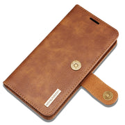 DG.MING For iPhone SE 2020 & 8 & 7  Crazy Horse Texture Horizontal Flip Detachable Magnetic Protective Case with Holder & Card Slots & Wallet(Brown)