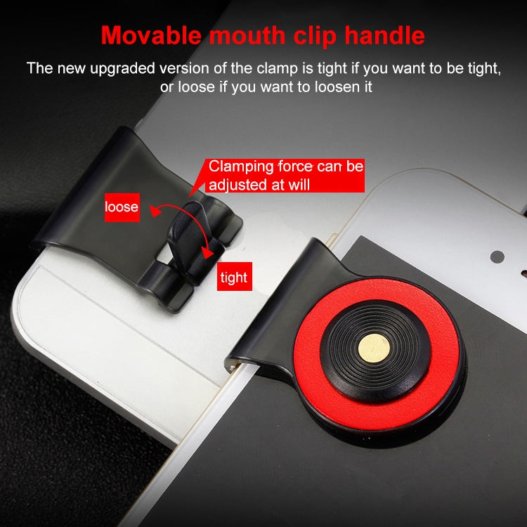 A9 Direct Mobile Clip Games Joystick Artifact Hand Travel Button Sucker with Ring Holder for iPhone, Android Phone, Tablet(Silver)