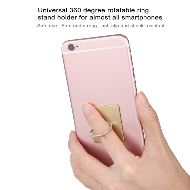100 PCS Universal Finger Ring Mobile Phone Holder Stand(Gold)