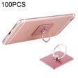 100 PCS Universal Finger Ring Mobile Phone Holder Stand(Rose Gold) - Ring Holder by PMC TechLife | Online Shopping South Africa | PMC TechLife