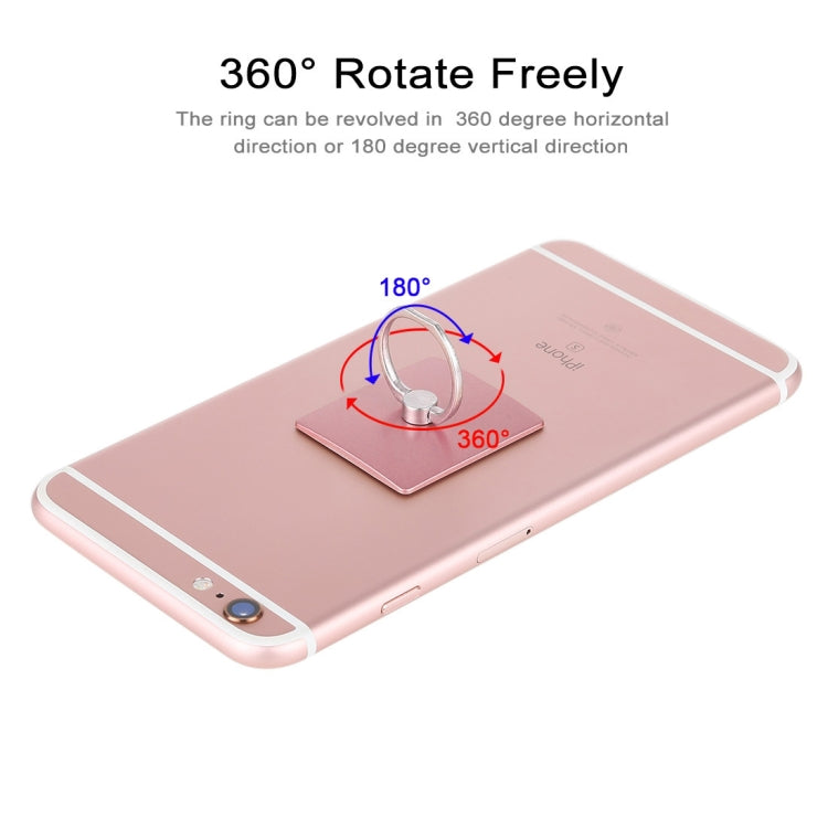 100 PCS Universal Finger Ring Mobile Phone Holder Stand(Rose Gold)