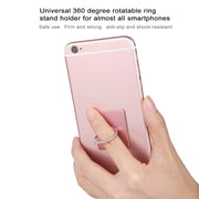 100 PCS Universal Finger Ring Mobile Phone Holder Stand(Rose Gold)