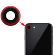 Back Camera Bezel with Lens Cover for iPhone 8 (Red) - Camera Series by PMC TechLife | Online Shopping South Africa | PMC TechLife