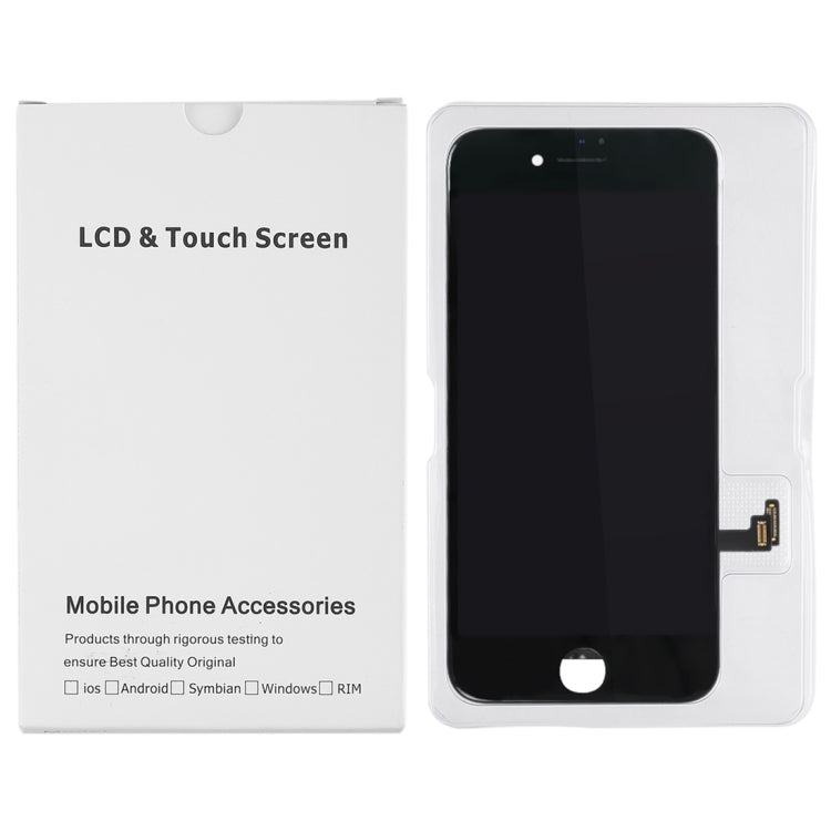 50 PCS Cardboard Packaging White Box for iPhone 8 / 7 LCD Screen and Digitizer Full Assembly