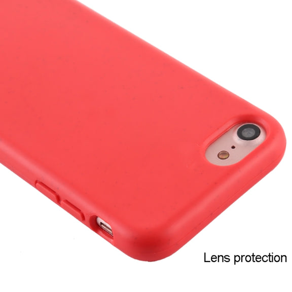 For iPhone 8 / 7 TPU Anti-Fall Mobile Phone Case With Lanyard(Rose Gold)
