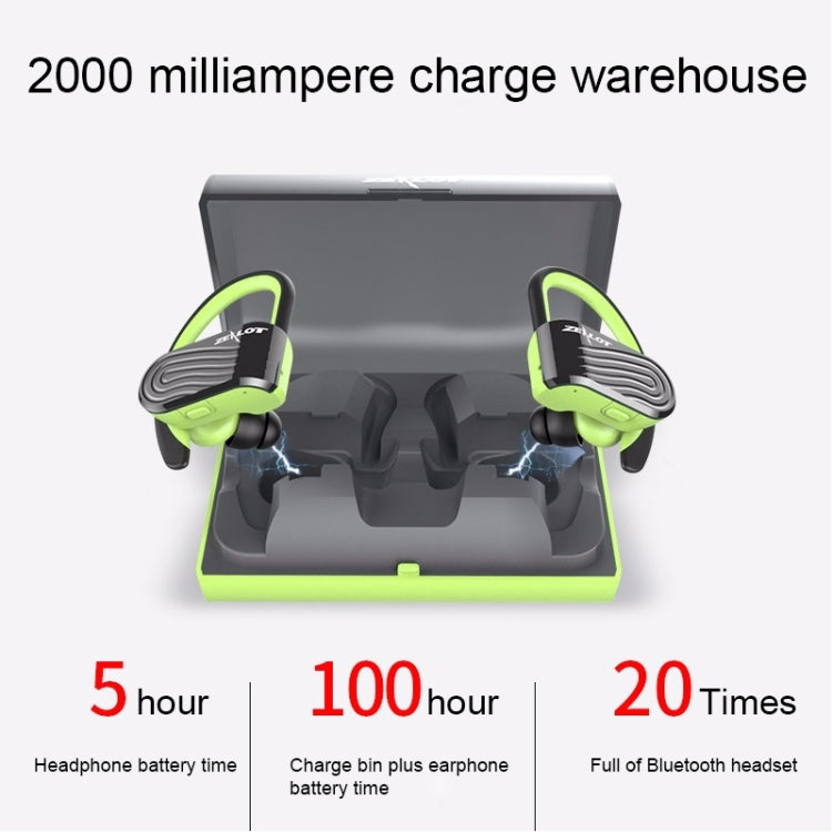 ZEALOT H10 TWS Ture Wireless Stereo Double Earphones Dust-proof Sweat-proof Bluetooth Earphone with Charging Box