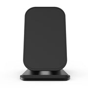 HAMTOD M5 15W Intelligent Dual Coil Design Qi Standard Holder Wireless Charger with Indicator Light, Support Fast Charging(Black)