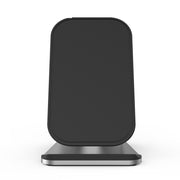 HAMTOD M5 15W Intelligent Dual Coil Design Qi Standard Holder Wireless Charger with Indicator Light, Support Fast Charging(Silver)