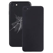 Easy Replacement Big Camera Hole Glass Back Battery Cover with Adhesive for iPhone 8(Black)
