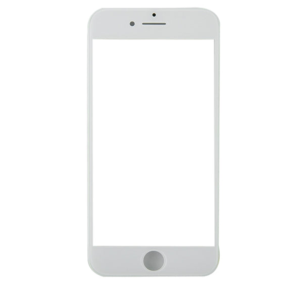 Front Screen Outer Glass Lens with Front LCD Screen Bezel Frame & OCA Optically Clear Adhesive for iPhone 8(White)