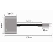 7565S 8 Pin to HDMI HDTV Projector Video Adapter Cable for iPad(Grey)