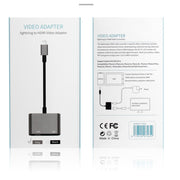 7565S 8 Pin to HDMI HDTV Projector Video Adapter Cable for iPad(Grey)