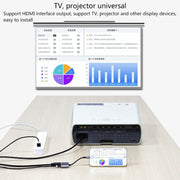 7565S 8 Pin to HDMI HDTV Projector Video Adapter Cable for iPad(Grey)