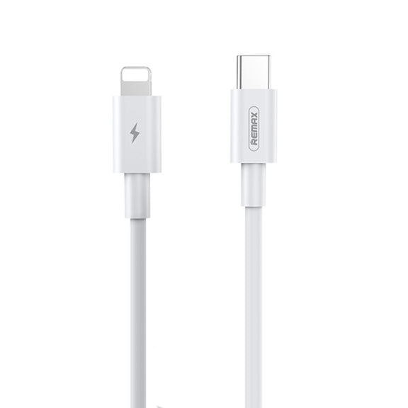 REMAX Marlik Series RC-183i PD 20W USB-C / Type-C to 8 Pin Interface Fast Charging Data Cable, Cable Length: 2m (White)