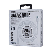REMAX Marlik Series RC-183i PD 20W USB-C / Type-C to 8 Pin Interface Fast Charging Data Cable, Cable Length: 2m (White)