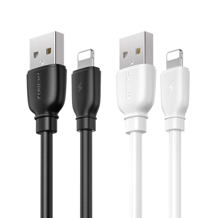 REMAX RC-138i 2.4A USB to 8 Pin Suji Pro Fast Charging Data Cable, Cable Length: 1m (White)