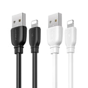 REMAX RC-138i 2.4A USB to 8 Pin Suji Pro Fast Charging Data Cable, Cable Length: 1m (White)