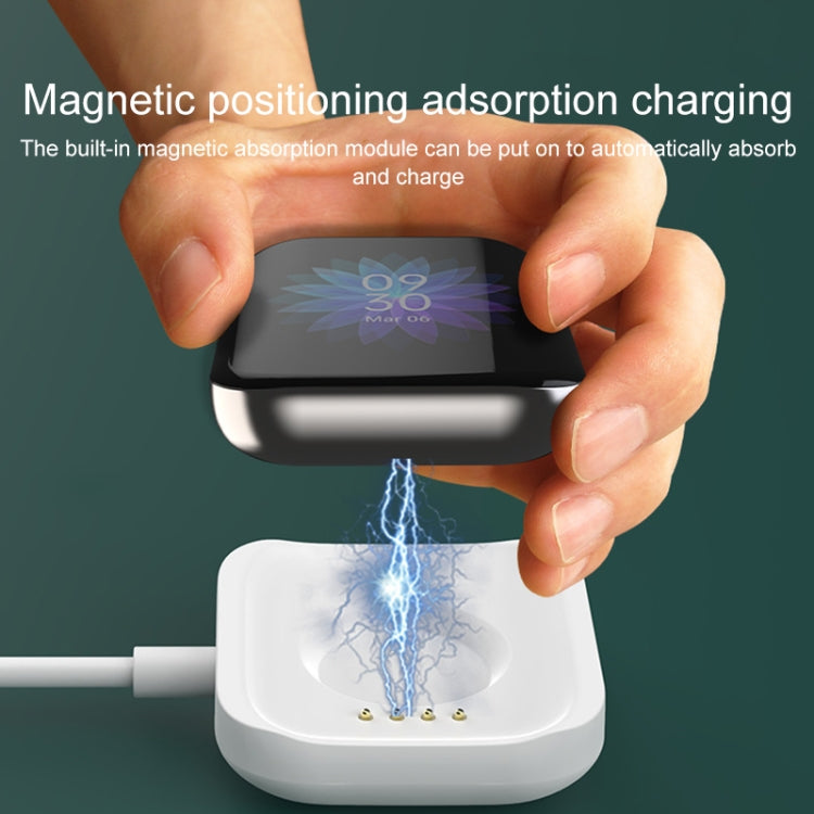 For OPPO Watch 41mm Smart Watch Magnetic Charger Charging Base(White)